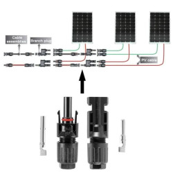 100 pairs  Spanner MC4 Connector M/F 1000V Solar Cell Panel Surya
